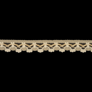 Gray, Beige and White Crochet Lace Trim - 1.25"