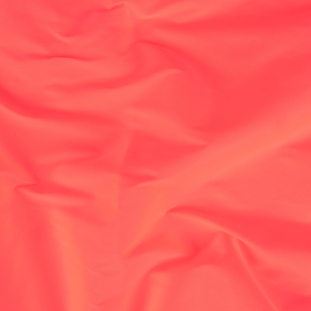Bellamy Neon Coral Plain Dyed Polyester Taffeta
