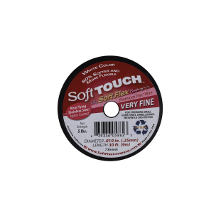 Soft Touch White .010 Stainless Steel Wire - 30 FT
