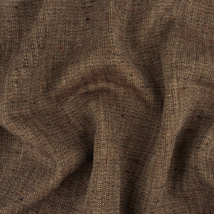 Deep Well, Russet and Gray Basketweave Linen Tweed