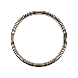 Nickel Metal Split Keychain Ring - 1.125&quot;