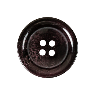 Plum Swirls Plastic 4-Hole Dish Button - 40L/25.5mm