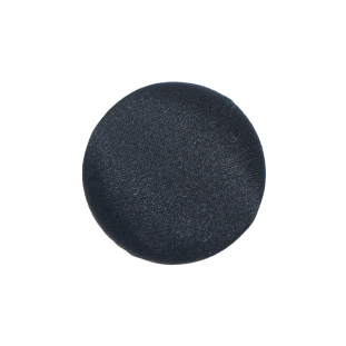 Black Silk Covered Button - 36L/23mm