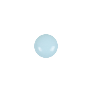 European Baby Blue Self Back Glass Button - 16L/10mm