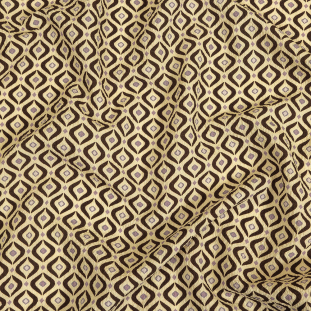 Mood Exclusive Coffee Mid Mod Mood Stretch Polyester Seersucker