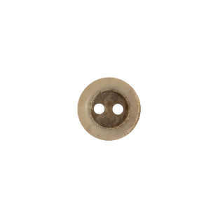 Tan and Beige Plastic 2-Hole Tire Rim Button - 18L/11.5mm