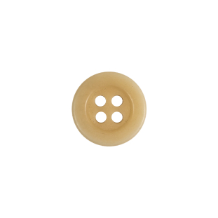 Beige 4-Hole Plastic Button - 20L/12.5mm