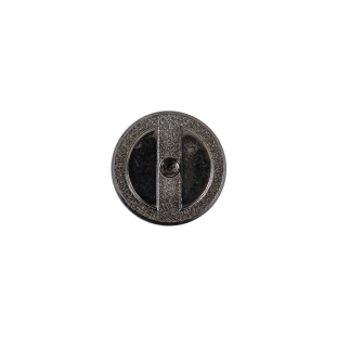 Gunmetal Gray Metallic Screw Head Shank Back Plastic Button - 20L/12.5mm