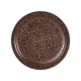 Italian Rusted Iron Shank Back Metal Button - 44L/28mm