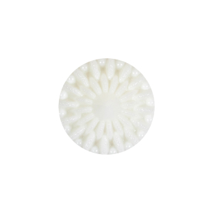 White Rays Molded Shank Back Plastic Button - 30L/19mm