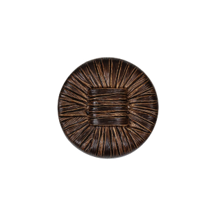 Warm Brown Raffia Knot Shank Back Plastic Button - 32L/20mm