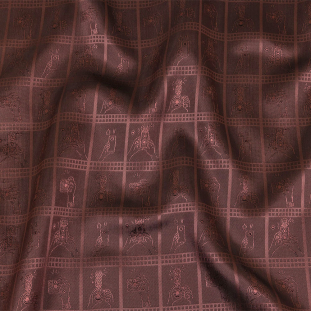 Dusty Rose Picturesque Jacquard Lining
