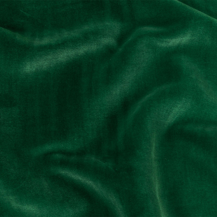 French Grass Green Silk and Polyester Velvet