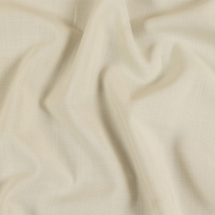 Ivory Stretch Wool Double Cloth