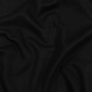 Black Fulled Malleable Blended Wool Coating