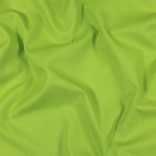 Lime Polyester and Cotton Poplin