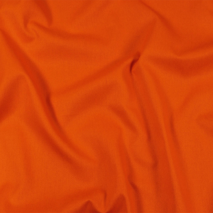 Orange Lightweight Polyester and Cotton Twill