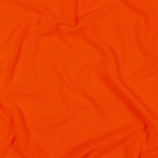 Hi-Vis Neon Orange Polyester Pique Knit