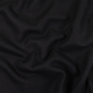 Black Wool Double Cloth Coating