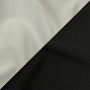 Wave Black and White Double Faced Stretch Polyester Neoprene - 3 Yards