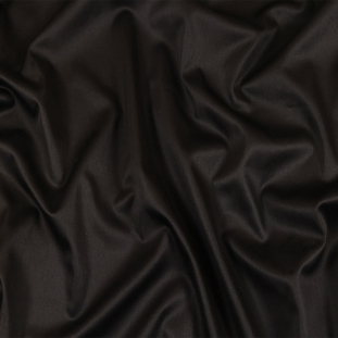 Black Stretch Cotton and Polyester Sateen
