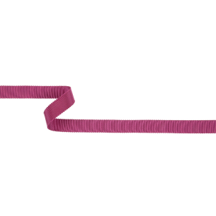 Dark Pink Recycled Polyester Petersham Grosgrain Ribbon - 12mm