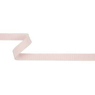 Primrose Pink Recycled Polyester Petersham Grosgrain Ribbon - 15mm