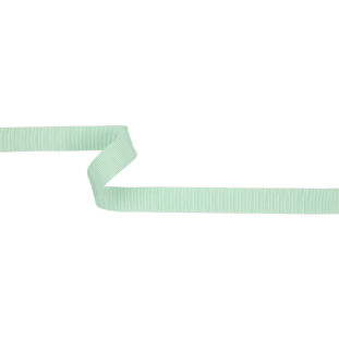 Spearmint Recycled Polyester Petersham Grosgrain Ribbon - 15mm