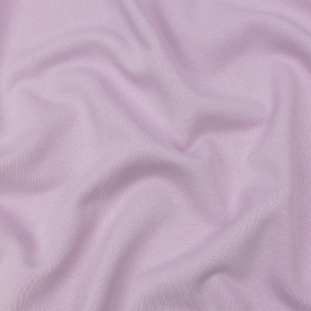 Lilac Cotton and Polyester Fleece Backed Jersey