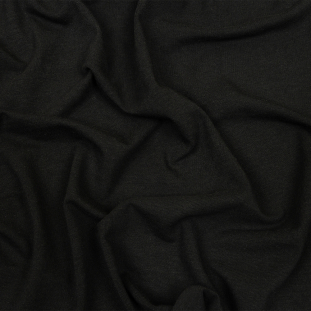 Black Stretch Cotton and Modal Jersey
