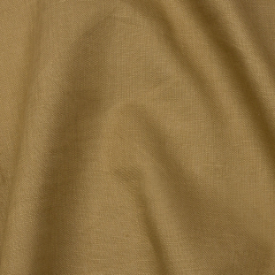 Famous Australian Designer Khaki Medium Weight Linen Woven with White Fused Backing