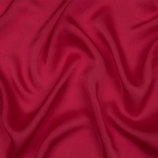 Famous Australian Designer Hot Pink Satin-Faced Silk Chiffon