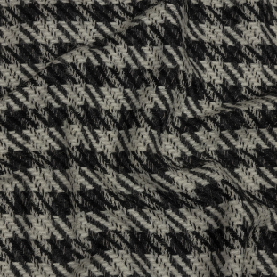 Thom Browne Charcoal and White Shepherd&#039;s Plaid Fulled Wool Twill Coating