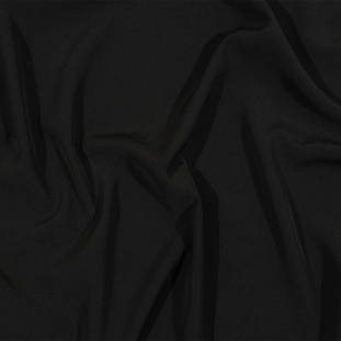 Balenciaga Italian Black Fluid Polyester Twill