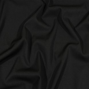 Balenciaga Italian Black Stretch Virgin Wool Twill Suiting