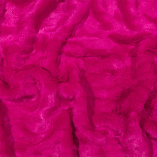 Fuchsia Crushed Luxury Faux Fur
