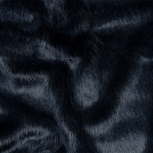 Midnight Navy Textured Luxury Faux Fur