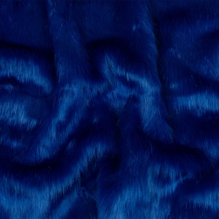 Royal Blue and SIlver Speckled Luxury Faux Fur