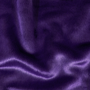 Purple Textured Short Pile Luxury Faux Fur