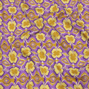 Mood Exclusive Purple Lucky You Stretch Cotton Sateen
