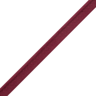 Pepper French Maroon Cotton Blend Piping - 10mm