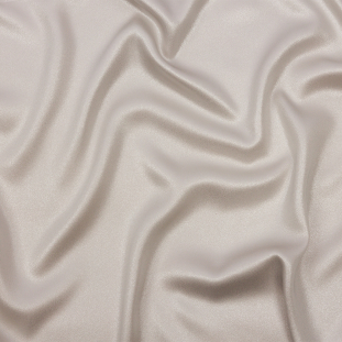Valeria Beige and Silver Foiled Ultra-Smooth Polyester Georgette