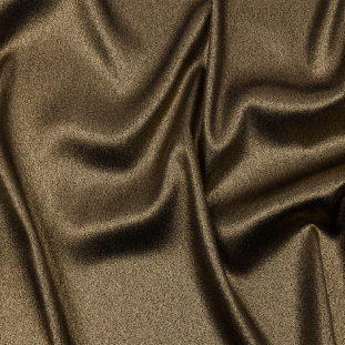 Devyn Black and Gold Foiled Stretch Polyester Crepe