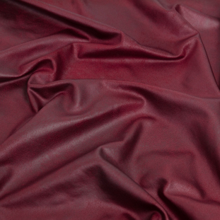 Vanessa Wine Cloud Textured All Over Faux Leather Foil Stretch Polyester Knit