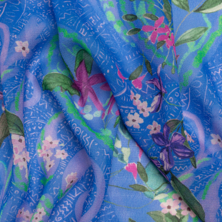 Mood Exclusive Blue Swooping Grounds Viscose Georgette