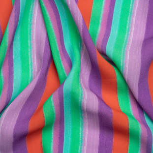 Mood Exclusive Purple Between the Lines Sustainable Viscose Crepe
