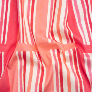 Mood Exclusive Candy Cane Window Pane Stretch Cotton Twill