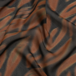 Mood Exclusive Brown Monarch Madness Viscose Georgette
