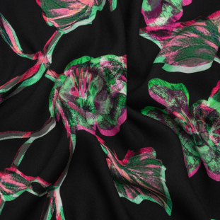 Mood Exclusive Infrared Roses Viscose Crepe