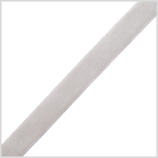 0.625 Gray Nylon Velvet Ribbon